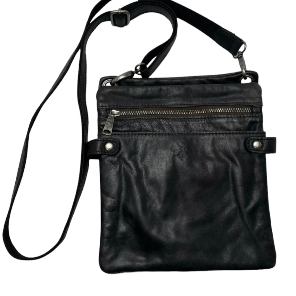 Patricia Nash Francesca Black  multi pockets Crossbody bag